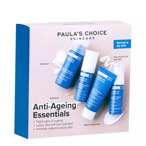 Paula's Choice - Trial Kits Anti-Aging Essentials Normal to Dry Skin - Zestaw Kosmetyków Przeciwzmarszczkowych do Skóry Normalnej i Suchej